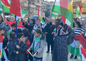 Qamişlo… Roja Ala Kurdistanê hat vejandin.