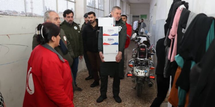 Qamişlo.. Dezgeha Xêrxwazî ya Barzanî di belavkirina alîkariyan de berdewam e ..