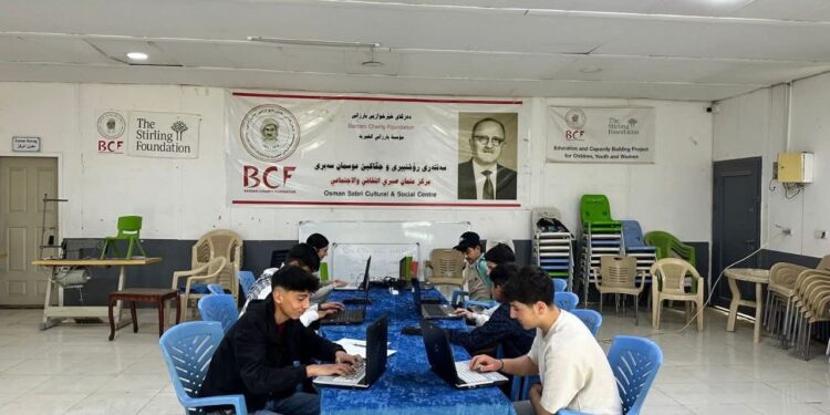 BCF… li kampa Qoştepe ya Penaberên Rojavayê Kurdistanê xuleke Kompûterê vekir.