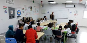 Kampa Kewregoskê ya Penaberên Rojavayê Kurdistanê xuleke fêrkirina zimanê Erebî ji bo zarokan hat vekirin.